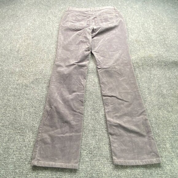 St John's Bay‎ Pants Women's 4 Gray Corduroy Straight Leg 29x32 Business Causal - Picture 2 of 12